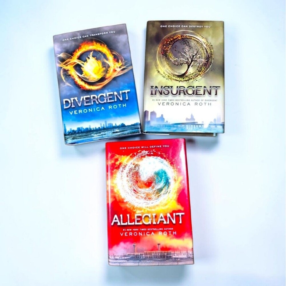 Divergent Trilogy Set Veronica Roth First Edition Hardcover Divergent Insurgent